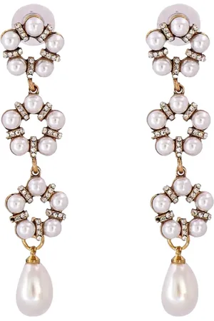 Margot Bardot Maria Pearl Oorbellen Silver