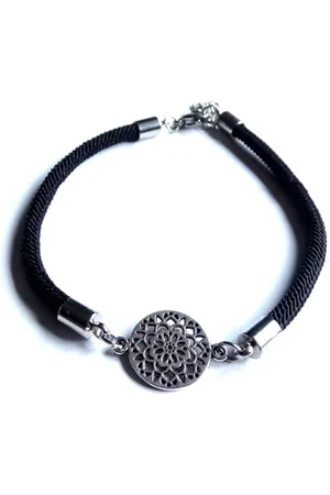 2 Love It Mandala - Armband - Lengte: 20 - 25 cm - Verstelbaar in maat - - Zilverkleurig