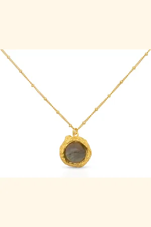 Jonline Schitterende 18 Karaat Gold Plated Zilveren Halsketting met Hanger Zwart Kristal