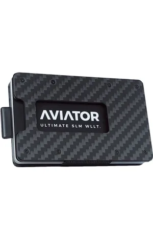 Aviator Slide wallet - fiber cash clip - acrylic kleingeld vak - acrylic frame