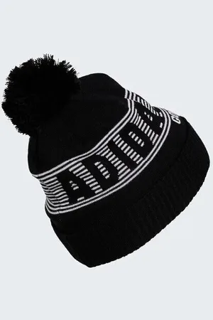 adidas Pom Beanie Black White