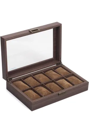 Merkloos Opbergbox voor horloges - Imitatieleer - Houtpatroon - Luxe kijkdoos