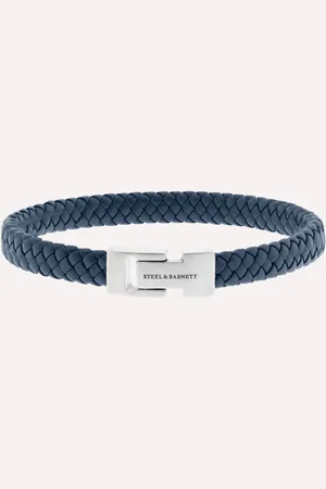 Steel & Barnett ® - Leren armband - heren - Leren Armband Archie - - 18.5 CM