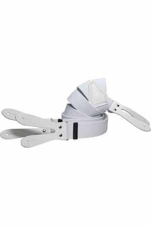 Pierre Mouton Bretel - Volwassenen - Sterk met Leertjes - - 120cm - 35mm - M - L