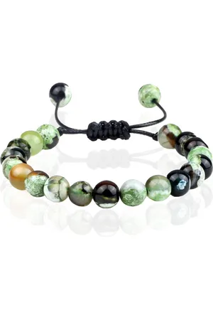 Memphis Dames Armband 8mm Kralen - Green Fire