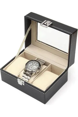 Merkloos Shopmore Horlogebox - - Geschikt voor 3 horloges