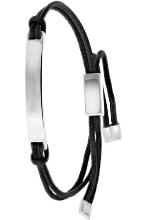 Lucardi Jongens - Armband met hanger met plating - Staaf - Cadeau - Staal - Zilverkleurig