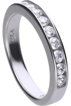 DIAMONFIRE Zilveren ring met steen