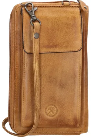 Hide & Stitches Paint Rock Telefoontasje - - 100% Leer