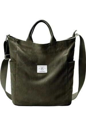Merkloos Dameshandtas, canvas, shopper, schoudertas, casual, groot, voor school, werk, dagelijks gebruik, winkelen