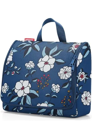Merkloos Toiletry bag XL with hooks water-repellent material Blue - practical and modern Toilettas met haak