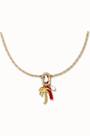 ByNouck Jewelry - Ketting Tropical Sunset - Sieraden - Vrouwen - Verguld - Halsketting