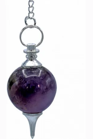 Bloom Pendel Amethyst met zilveren ketting