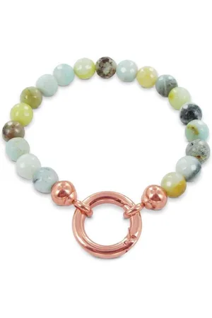 Silventi 980101710 Stenen Kralen Armband - mix color - staal slot - roségoudkleurig
