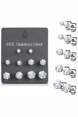 LMPiercings NL Voordeelset oorbellen zilver