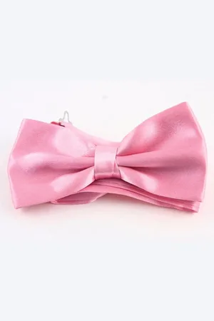 Merkloos Vlinderdas - satijn - verstelbare vlinderstrik - Pink Bow Tie