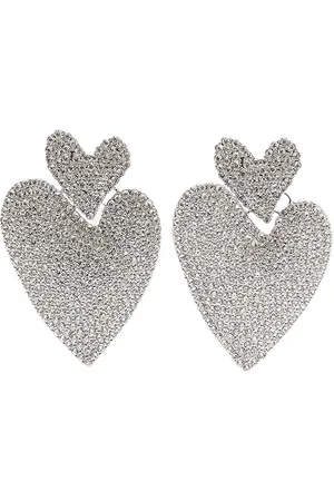 Margot Bardot Ilona Heart Oorbellen Silver