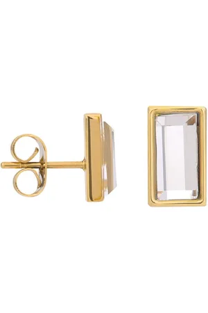Ixxxi Jewelry-Expression Rectangle-Goudkleurig-Dames Oorbellen