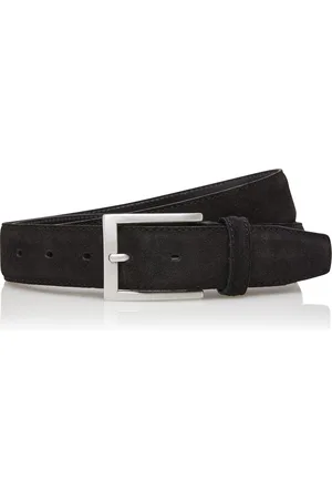 Timbelt Suede Pantalon Riem - Heren riem - Jeans & Pantalon riem - Zwarte suède riem - Riemmaat 95cm - Totale lengte 110 cm