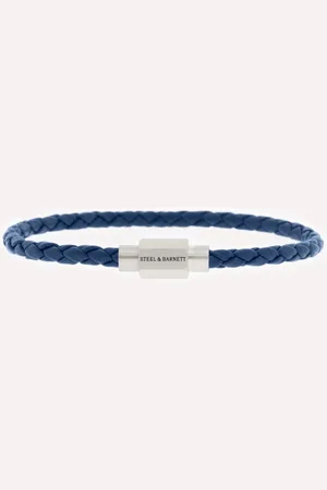 Steel & Barnett Luke Landon Leren Armband - Heren - - 18.5 cm