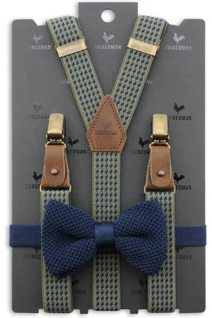 Sir Redman Bretels met strik - bretels combi pack Mr. Dolph Dogtooth