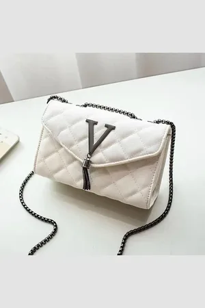 Ds Witte Luxe Handtas - Vrouwen - PU leder - Schoudertas - Crossbody - Gewatteerde