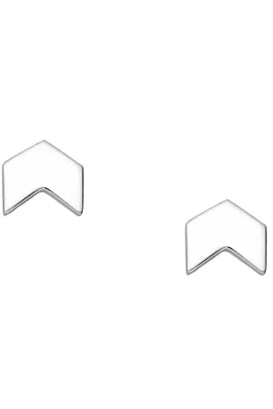 EAR IT UP Oorbellen - Pijl - Chevron - Push back oorknopjes - 925 sterling - 7 x 4 mm - 1 paar