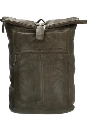 Old West Paint Rock Leren Rolltop Rugtas 15,6 inch