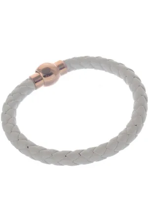 Behave Gevlochten armbandje van imitatieleer