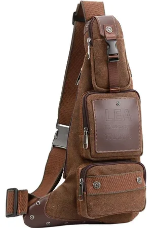 Merkloos Borstzak voor heren, crossbag, slingrugzak, sling-bag, schouderrugzak, schooltas, crossbody tas, draagtas, voor werk, school, fietsen, reizen, 217, Rugzak