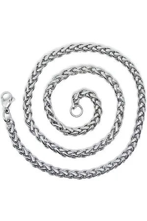 Lazy Cat Stalen Vossenstaart Ketting - Gevlochten Ketting - Edelstaal - 5mm/50cm