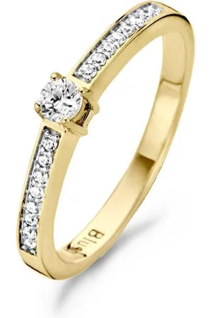 Blush Ring 1145BZI - Geel en Wit (14Krt.) met Zirconia