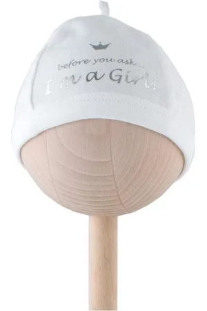 BAMBAM Babymutsje "I am a girl" - - Baby cadeau
