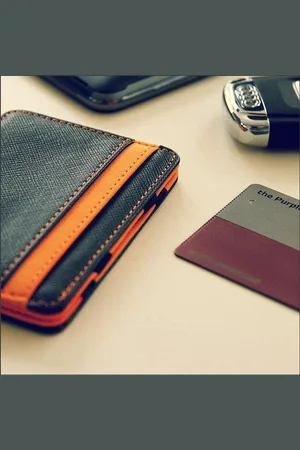 Merkloos Creditcardhouder, Portemonnee Oranje, Magic Money clip