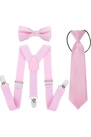 Fako Fashion Kinder Bretels, Vlinderstrik & Stropdas - Set