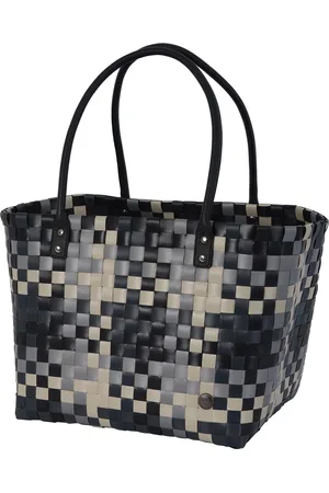 Handed By Duurzame handgevlochten boodschappentas - Shopper - Weekendtas - Strandtas - Sporttas - Mingle - - black