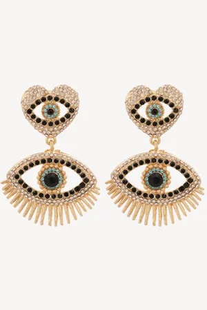 Margot Bardot Mae Eye Pearl Oorbellen Gold