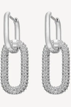 Margot Bardot Joyce Silver. - Oorbellen dames - Zilver - Statement