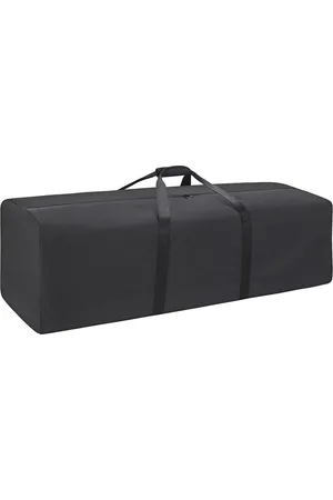 Merkloos Canvas Duffle Bag Extra Grote Reizen Duffel Bag Waterbestendig voor Outdoor Sport en Camping-Zwart-Upgrade 100L/150L-91 x 33 x 33 cm