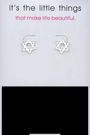 Akyol Oorbel ster - jodendom - oorbel jood - joodse ster - oorbel joden - wijsheid ster - dames - oorbel - oorknop - ster van david - joodse sieraden -hebreeuws - chanoeka - geloof - religieuze oorbel - israel oorbel - israel