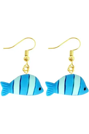 Akyol Vis oorbellen- - vis oorhangers -Cadeau - sieraad - iris - dieren oorbellen - dieren - vis - Sieraad - oorbel - oorhangers boerderij – cadeau-carnaval - gift