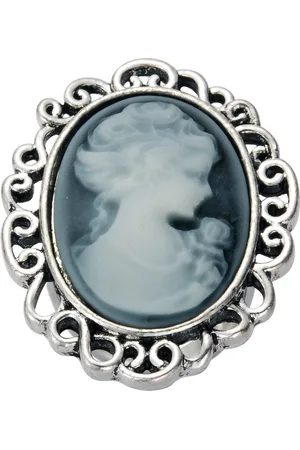 Behave Ring - Verstelbare Vintage Camee Ring – Zilverkleurige Ring met Vrouwen Silhouet | Klassiek & Tijdloos | Nikkelvrij