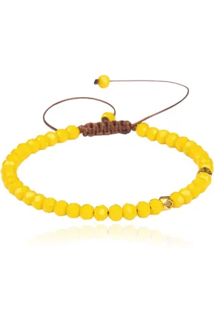 Memphis Armband Natuursteen - 4mm Facetkraal Sunny day