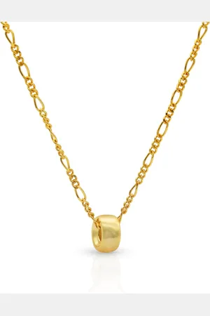 Jonline Schitterende Gold Plated Zilveren Halsketting met Cirkel Hanger