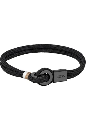 HUGO BOSS HBJ1580472M THAD SPORT Heren Armband - Gevlochten armband - Sieraad - - 7 mm breed - 19 cm lang