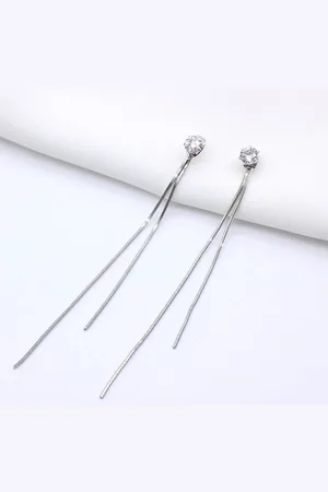 Joboly Oorbellen met Lange 8cm Hanger - - Fijne Schakel - Dames