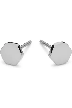 CO88 Elemental 8CE 70307 Stalen oorbellen - hexagoon - 6 mm