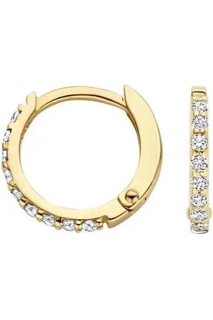 Blush 7268YZI oorringen 14 k geel met zirkonia