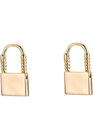 Dottilove Oorbellen – Gold plated – Slotjes– hoopoorbellen met twist details – Feel Good Store –
