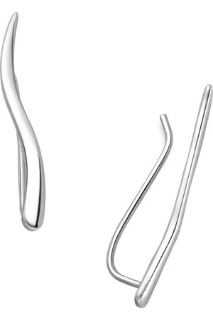 EAR IT UP Oorklimmers - Smooth - Ear climbers - Earclimbers - Ear crawlers - 925 sterling zilver - 27 x 2 mm - 1 paar